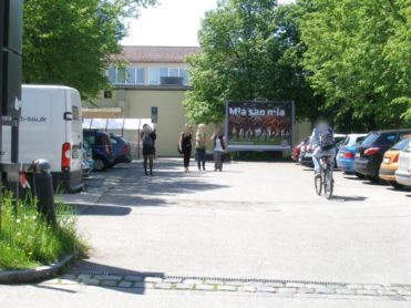 Außenwerbung in Dachau groß präsentiert
